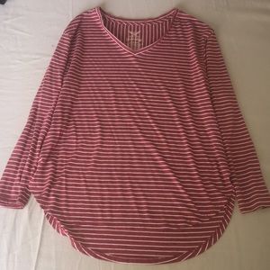 🇺🇸Striped top, long in the back